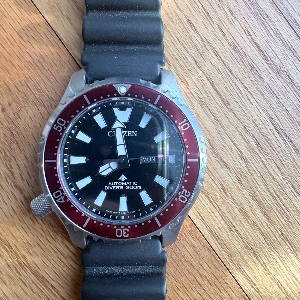 Citizen Red and Black Diver's Watch